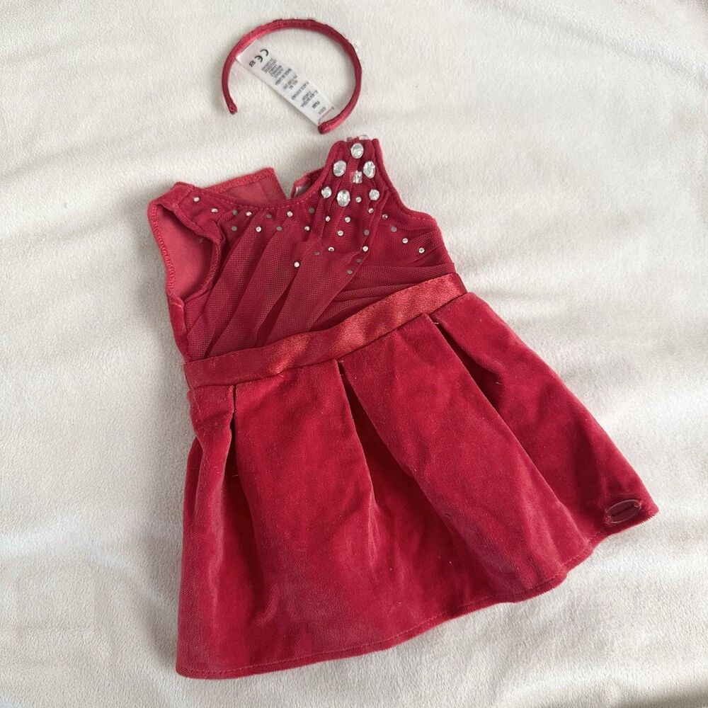 American Girl Joyful Jewels Red Party Dress Headband Holiday 18" Doll